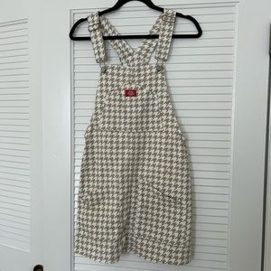 Dickies Denim Houndstooth Overall Dress